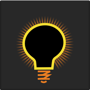 drawing of a dark light bulb