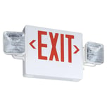 exit sign and emergency light combo unit