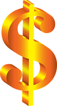 gold colored dollar sign for rebate